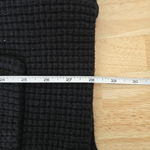 NWT‎ Madewell Black Combo Knit Cardigan Jacket Merino with Scarf Size XXS NT607 - Picture 7 of 11